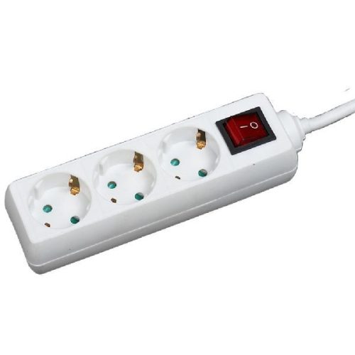 elosztó 3 Foglalat Kapcsolóval 3m 3x1.5 03K-3m