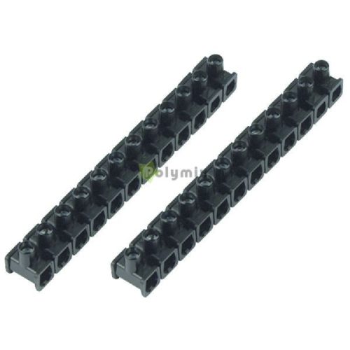 Sorkapocs 1 csavaros 2.5mm 12p 2db fekete bliszter