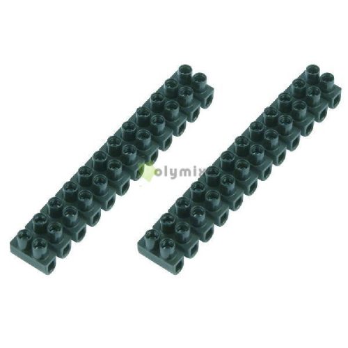 Sorkapocs 2 csavaros 0.5-4.0 mm 12p 2db fekete bliszter