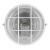  Hajólámpa, kerek, műanyagráccsal 100W, fehér
