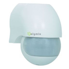   Mozgásérzékelő 180°, 12m, időzíthető, 1000W, fehér, IP44