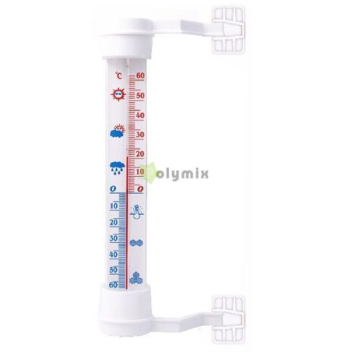 kültéri hőmérő 40x270 mm fehér