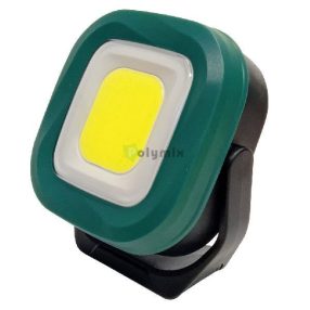   LED munkalámpa tölthető Campino négyzet alakú 10W 1000lm 6500K 2000mAh zöld