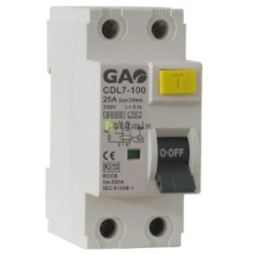 Fi relé 2P 40A 300mA, DZ47, fehér