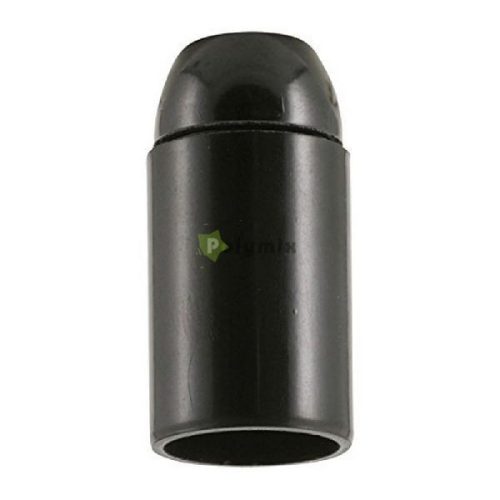 Lámpafoglalat E14, 26/57mm, M10x1, 2A/250V, fekete, profi pack
