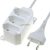 Asztali elosztó 3 x EURO, 3m, 2x0.75, rögzíthető, fehér, 230V~/2,5A/625W