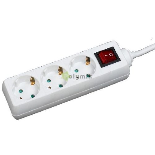 03K-1,4m 3 foglalatos 1,4m-es elosztó kapcsolóval 3x1mm2