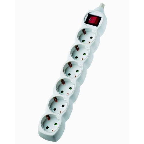 elosztó 6 Foglalat Kapcsolóval 3m 3x1,5mm2