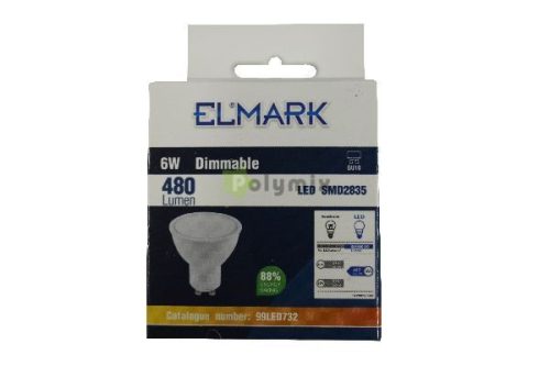 6W/GU10 LED izzó 2700-3000K fényerőszabályozható izzó