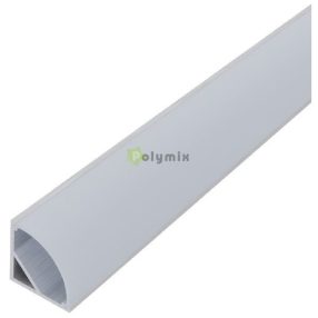   Alu Profil "V" 15.8x15.8mm Sarok Opál búrával 1m