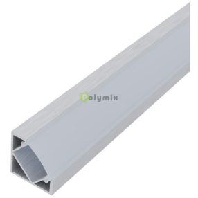   Alu Profil "V" 18.1x18.1mm Sarok Opál búrával 1m