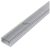 Alu Profil "U" 15.9x7.8mm Falon Kivüli Áttetsző búrával 1m
