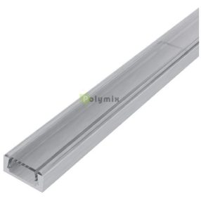   Alu Profil "U" 15.9x7.8mm Falon Kivüli Áttetsző búrával 2m