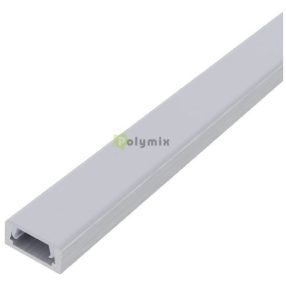   Alu Profil "U" 15.9x7.8mm Falon Kivüli Füstös búrával 2m
