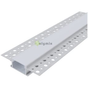   Alu Profil "U" 61x14mm Gipszkartonba Süllyeszhető Opál búrával 1m
