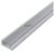 Alu Profil "U" 17.4x7mm Falon kívüli - Áttetsző búrával 1m