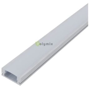   Alu Profil "U" 17.4x7mm Falon Kívüli Opál búrával 1m