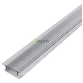   Alu Profil "U" 15.2x7.8mm Süllyeszthető Áttetsző búrával 1m