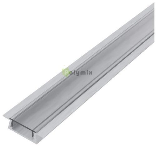 Alu Profil "U" 15.2x7.8mm Süllyeszthető Áttetsző búrával 1m