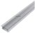Alu Profil "U" 15.2x7.8mm Süllyeszthető Áttetsző búrával 1m