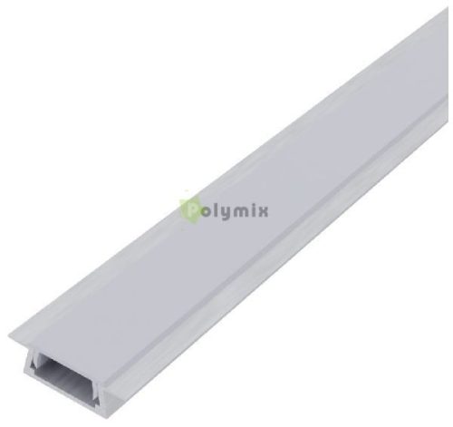 Alu Profil "U" 15.2x7.8mm Süllyeszthető Füstös búrával 1m