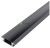 Alu Profil "U" 24.7x7mm Süllyeszthető Fekete - Fekete búrával 1m