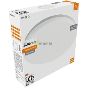   (Uranus) Cseppálló Mennyezeti Lámpa Kerek IP54 18/24W NW 4000K Fehér Szenzoros