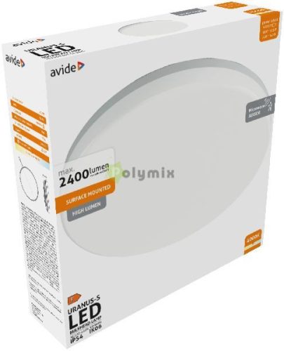 (Uranus) Cseppálló Mennyezeti Lámpa Kerek IP54 18/24W NW 4000K Fehér Szenzoros
