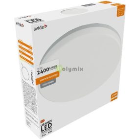   (Uranus) Cseppálló Mennyezeti Lámpa Kerek IP54 18/24W NW 4000K Fehér