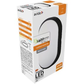   (Titania-O) Cseppálló Mennyezeti Lámpa Ovális IP54 14W NW 4000K Fekete 100lm/W