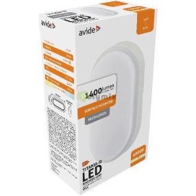   (Titania-O) Cseppálló Mennyezeti Lámpa Ovális IP54 14W NW 4000K Fehér 100lm/W