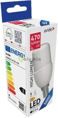 LED Bright Stick izzó T37 4W E14 CW 6400K