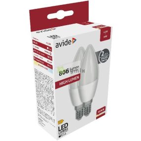 LED Candle Twin Pack 6.5W E14 WW 3000K 2db/csomag