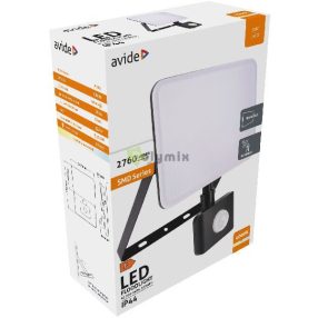   LED Reflektor Slim SMD Keret nélküli 30W NW 4000K Mozgásérzékelős PIR