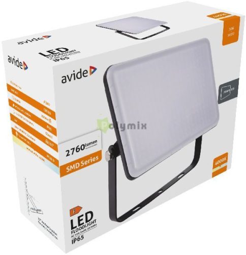 LED Reflektor Slim SMD Keret nélküli 30W NW 4000K