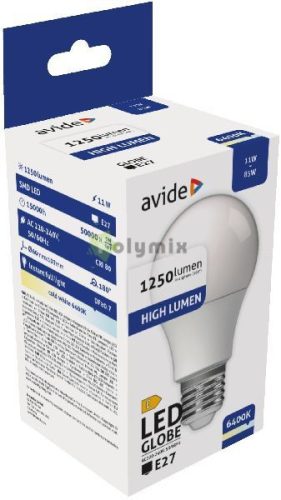 LED Globe A60 11W E27 CW 6400K