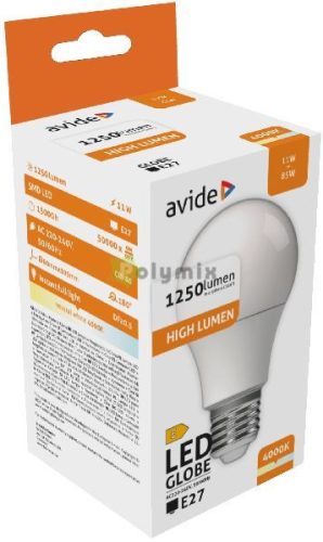 LED Globe A60 11W E27 NW 4000K
