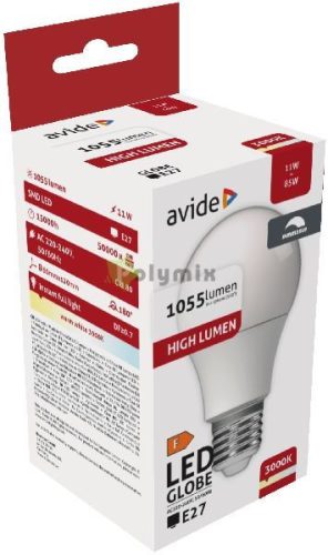 LED Globe Fényerőszabályzós A60 11W E27 WW 3000K