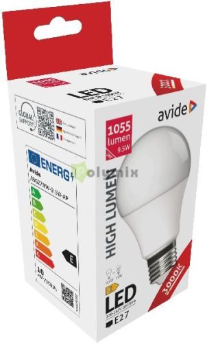 LED Globe A60 9.5W E27 WW 3000K