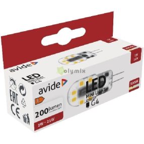 LED 2W G4 WW 3000K Fekvő