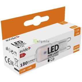 LED 2.5W G9 NW 4000K fekvő