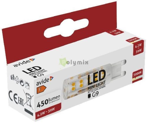 LED 4.2W G9 WW 3000K fekvő