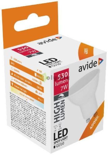 LED Spot Plastic Fényerőszabályzós 7W GU10 NW 4000K