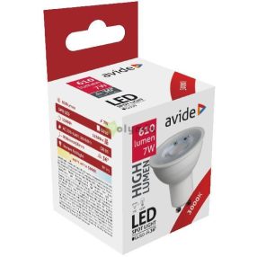LED Spot Alu+Plastic 7W GU10 36° WW 3000K