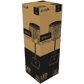 LED Asztali Lámpa Fekete USB 4W