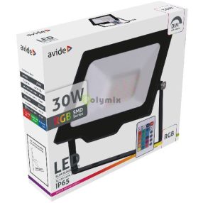 LED Reflektor Slim SMD 30W RGB IR távirányítóval