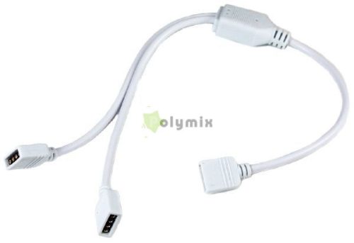 LED Szalag 12V RGB+W Kétágú Kontroller Elosztó Kábel 30cm