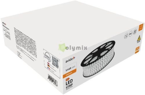 LED Szalag 220V 14.4W 4000K IP67 50m
