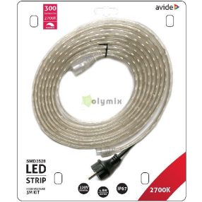LED Szalag Bliszter 220V 24W SMD3528 60LED 2700K IP67 5m