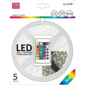 LED Szalag Bliszter 12V 7.2W SMD5050 30LED RGB IP65 5m